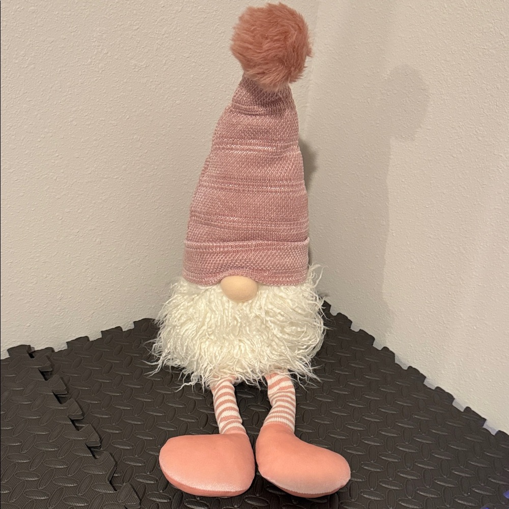 Pink Gnome Plush Decor